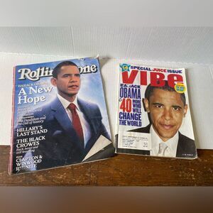 Rolling Stone & VIBE Magazines 2008 Barack Obama Covers